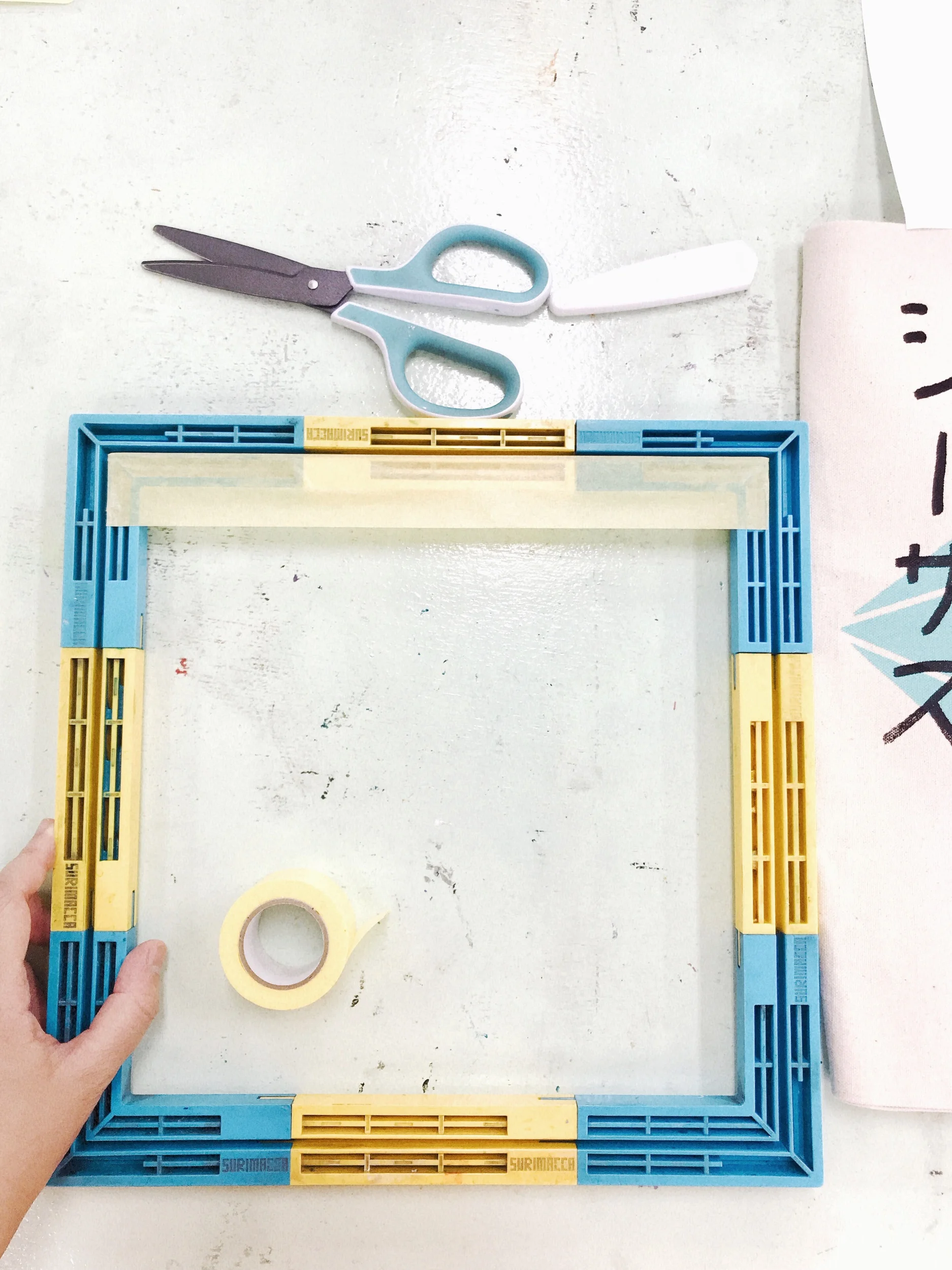 My first Silkscreen Experience in Tokyo