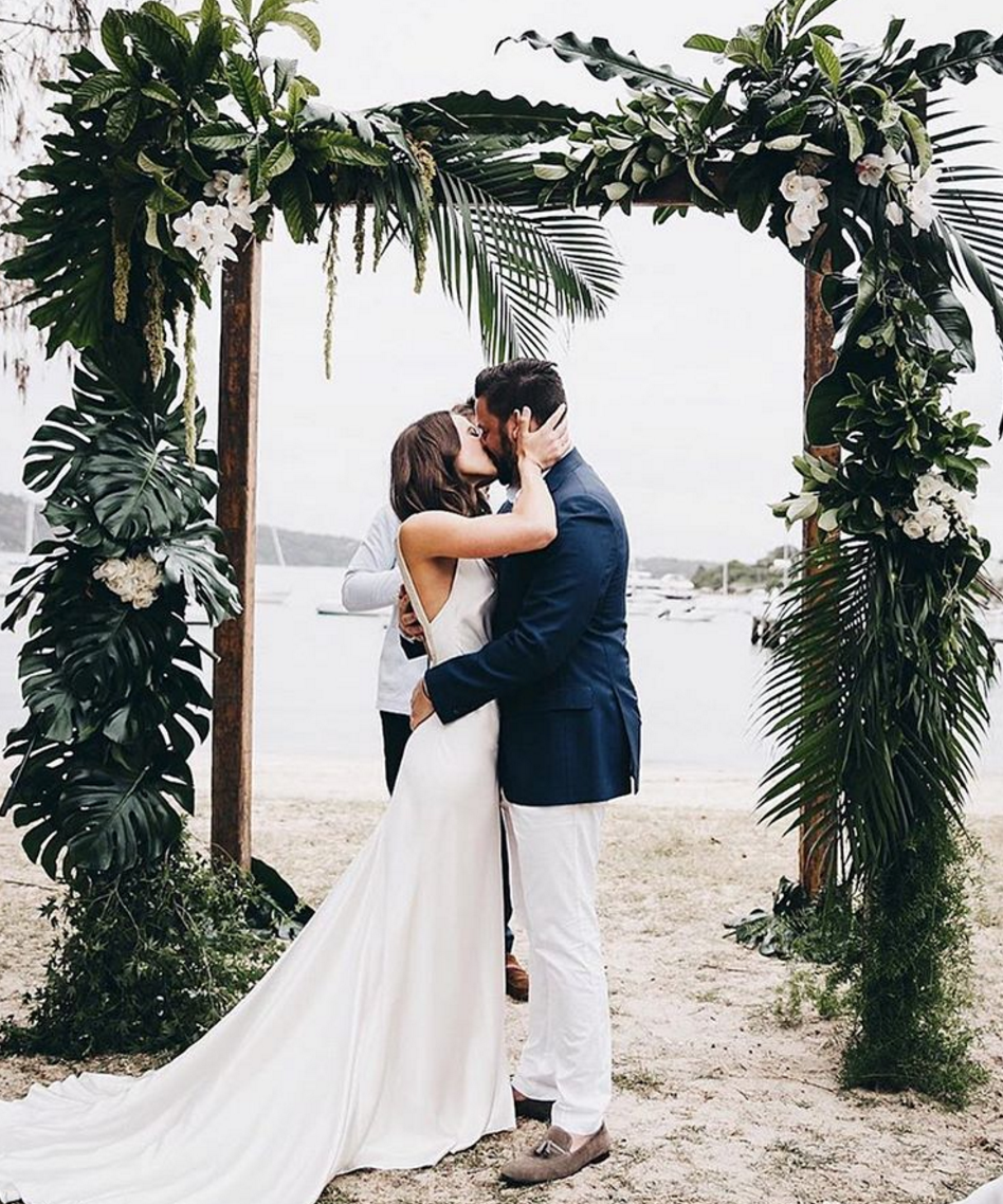 tropical luxe wedding