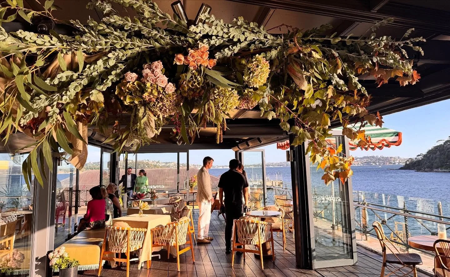 MICHELLE + JEREMY 💍💐

🌾 Flowers &amp; Styling @moonflower__artistry 

#wedding #florist #destinationwedding #mosman #sydneyharbour #installation