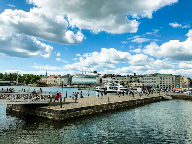 Waterfront along the Baltic Sea.