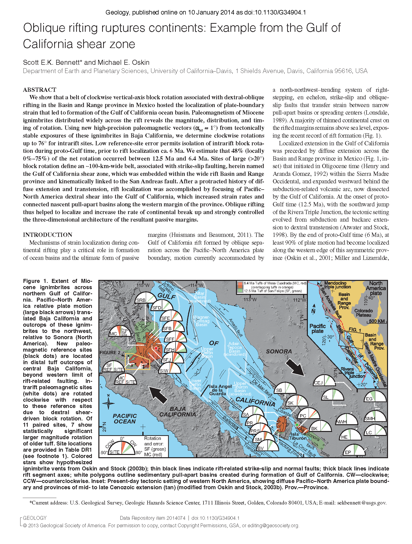 Bennett & Oskin_GOC shear zone pmag transect_GEOLOGY_2014.png