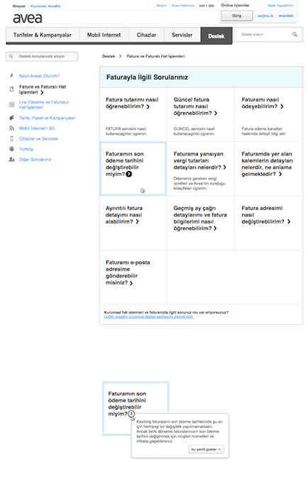Previews of articles on grid item hovers