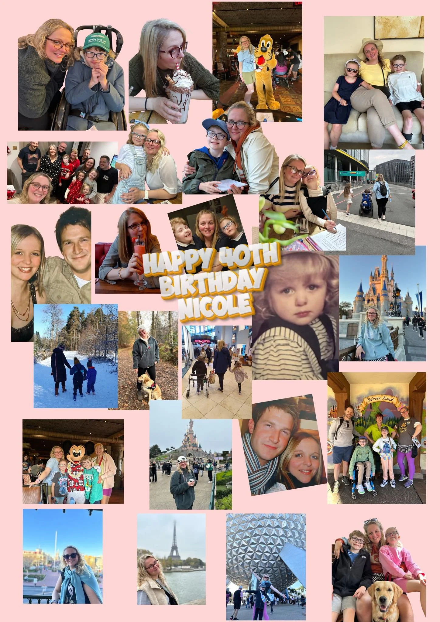 A bit late with this one but the happiest of 40th birthdays to the rock of the family. Despite not knowing how to take compliments, she deserves the world! 
Thank you for being you Nicole Cartwright