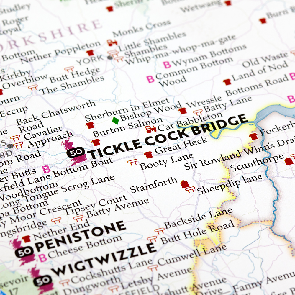 Explore Britain's Funny Place Names — Marvellous Maps