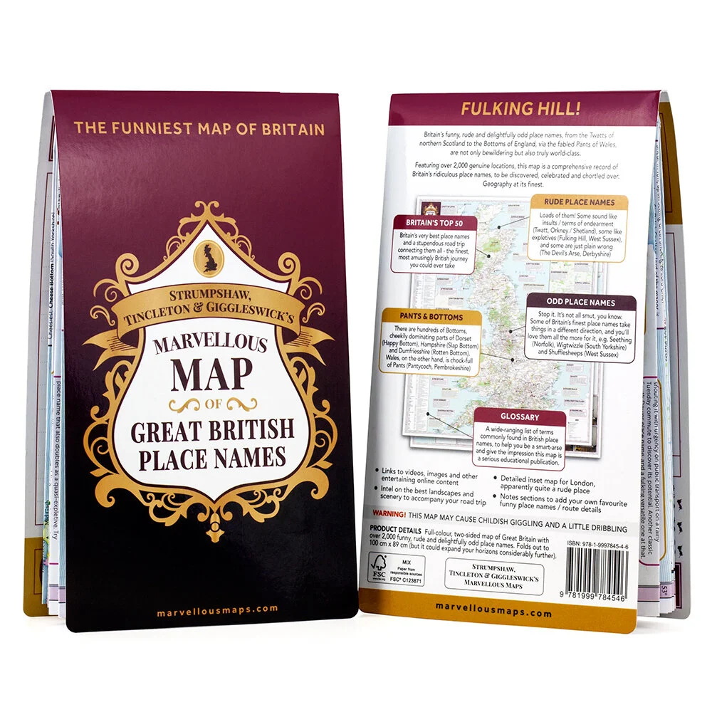 Explore Britain S Funny Place Names St G S Marvellous Maps