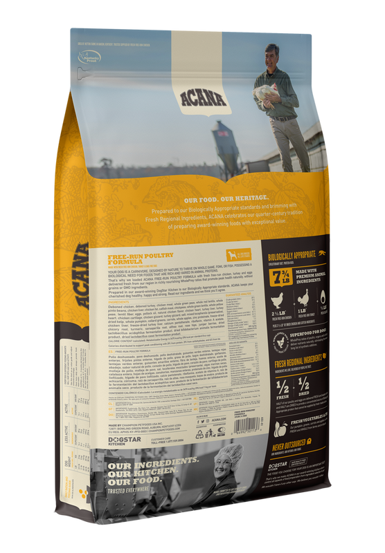 acana heritage free run poultry