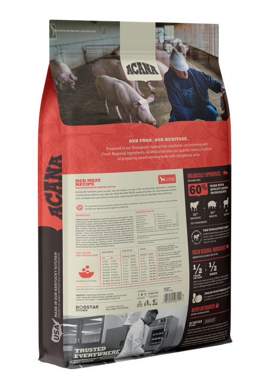 Acana Red Meat Recipe With Wholesome Grains Happy Hound