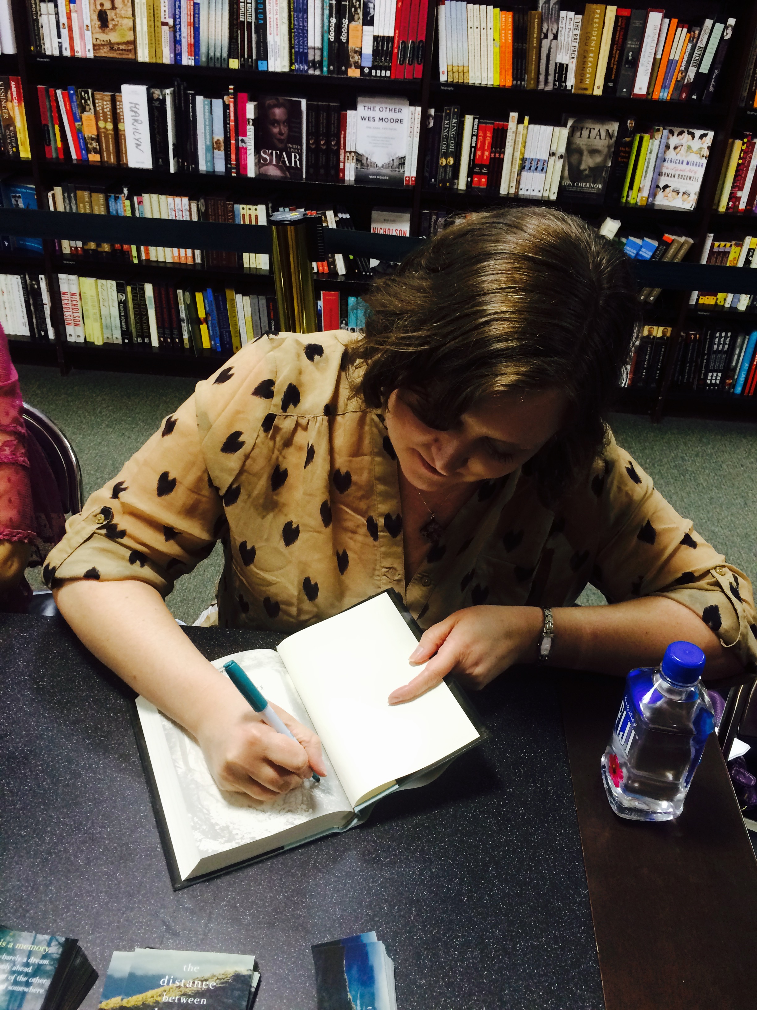 Signing books following the Barnes & Noble Reader's Theater (March 2015)