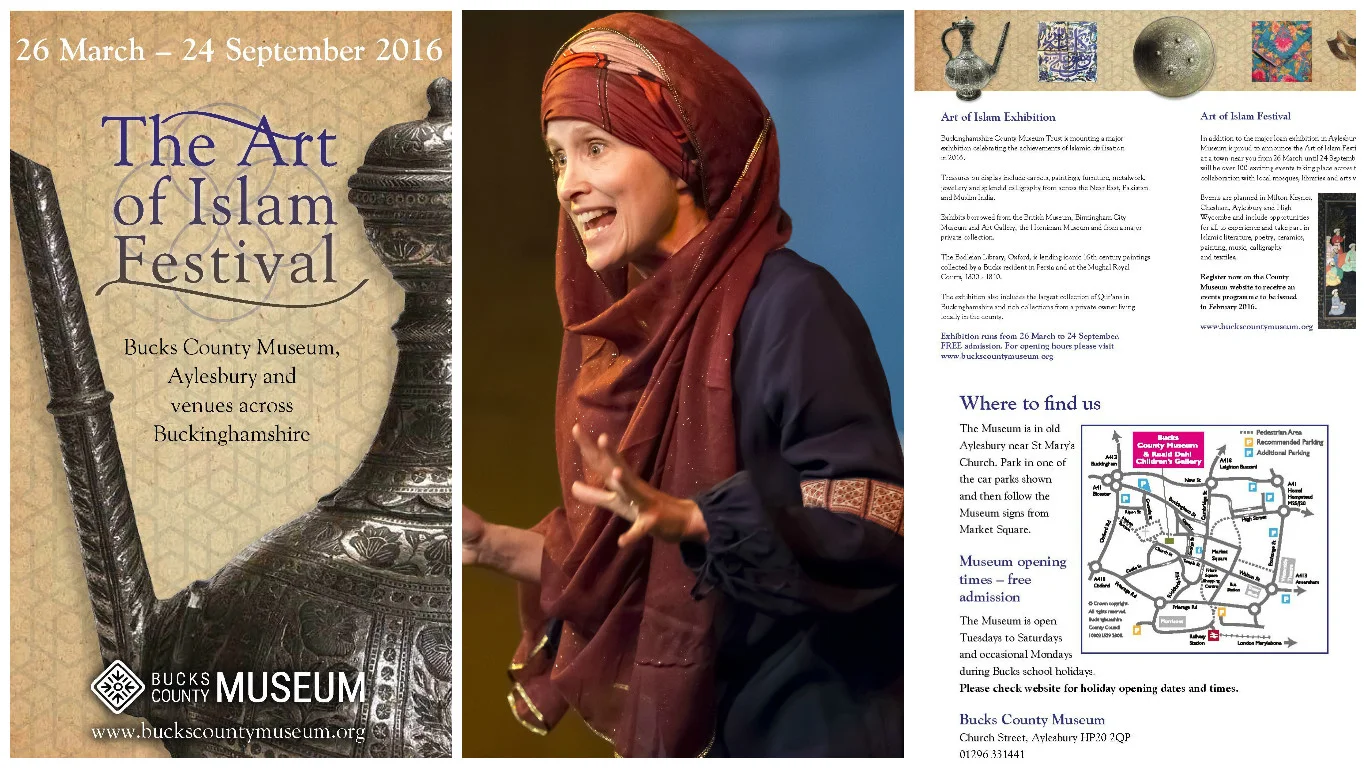 We are delighted to be sharing performances of stories from Muslim literature for families at Bucks County Museum's The Art of Islam Festival as follows:Sat 9th April at 2pm @ Bucks County Museum, Aylesbury For more info and to book visit: http://ww…