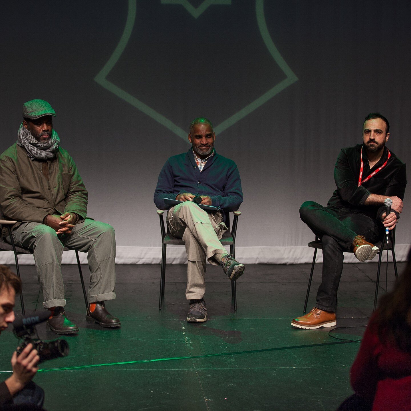 Pictures just in from the launch of the @alchemy_arts_ltd @muslimartistsacademy's theatre strand at Contact Theatre, Manchester on the evening of 20th January. We were fortunate to have an almost capacity audience for my presentation reflecting on Kh