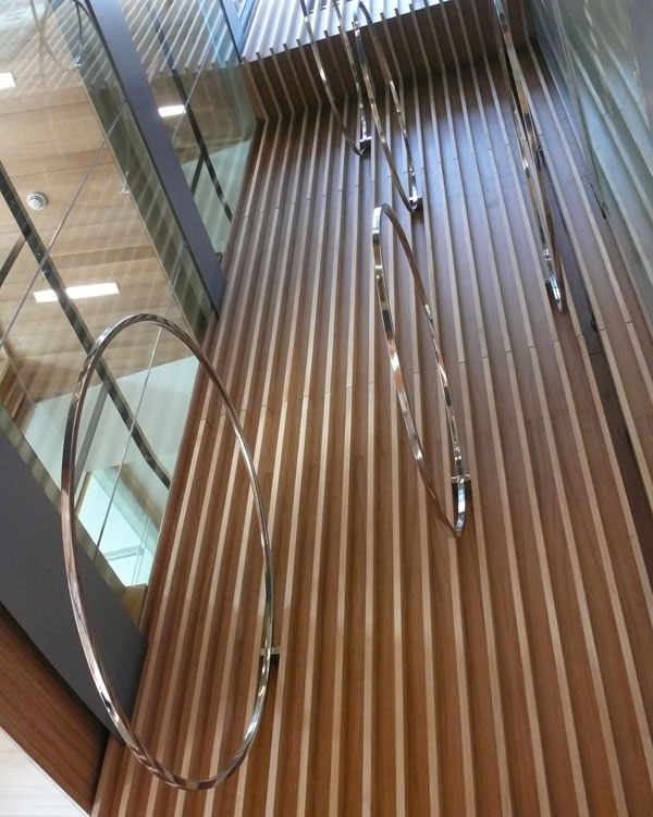 Lincoln Place 2010 Stainless steel Sculpture for 4-storey atrium Dimensions variable