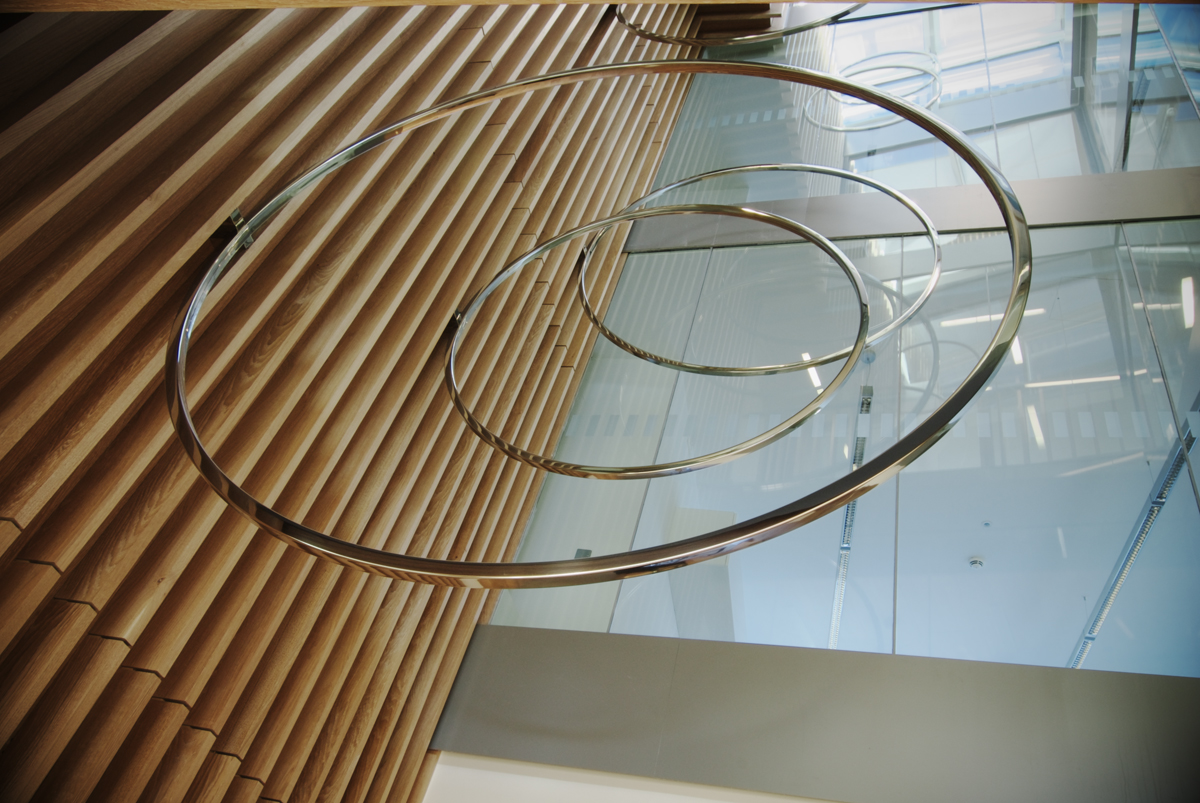 Lincoln Place 2010 Stainless steel Sculpture for 4-storey atrium Dimensions variable