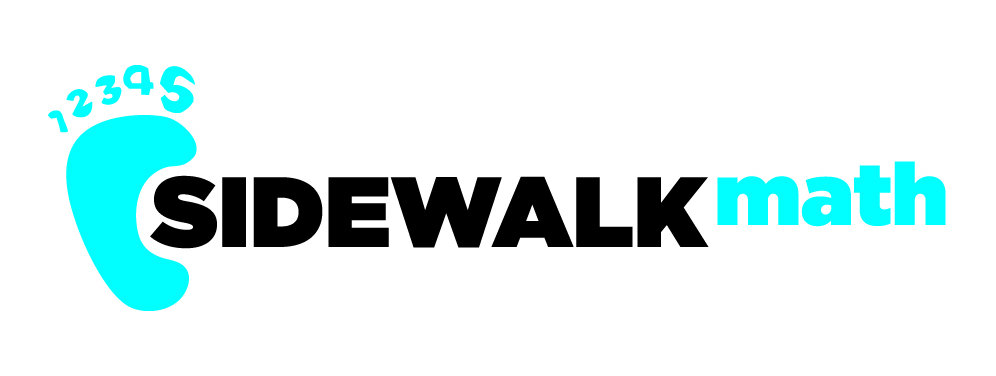  Logo for Sidewalk Math, an educational initiative at Lesley University’s Creativity Commons.  