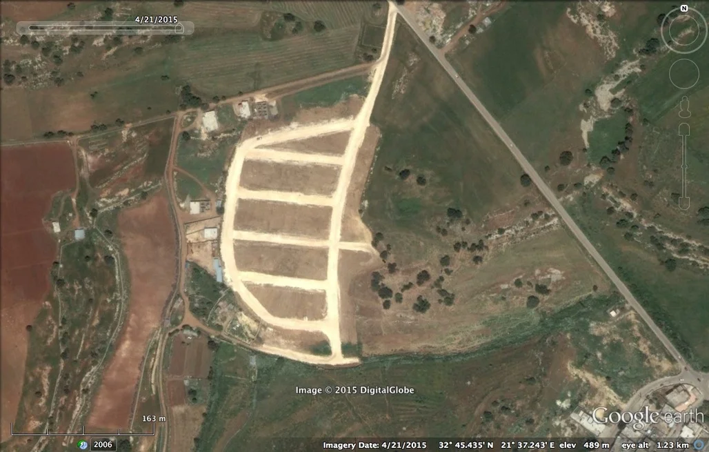 Satellite image of Artamis from Google Earth (c) in April 2015: the ancient site has been completely obliterated.