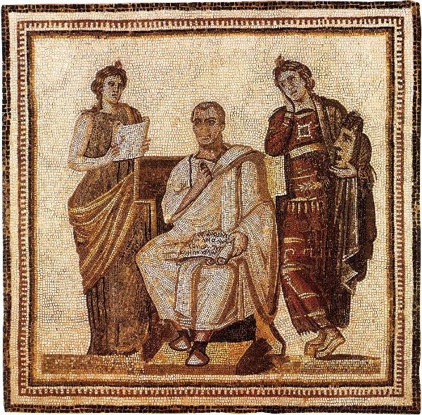 The Augustan poet Vergil in a 3rd-century mosaic or Peer Reviewers deciding a submission's fate...you decide. 