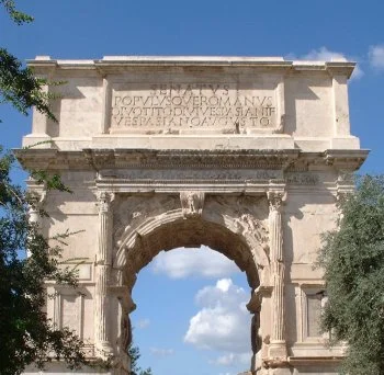 The passe Arch of Titus, photo credit: By John Morton - Flickr.