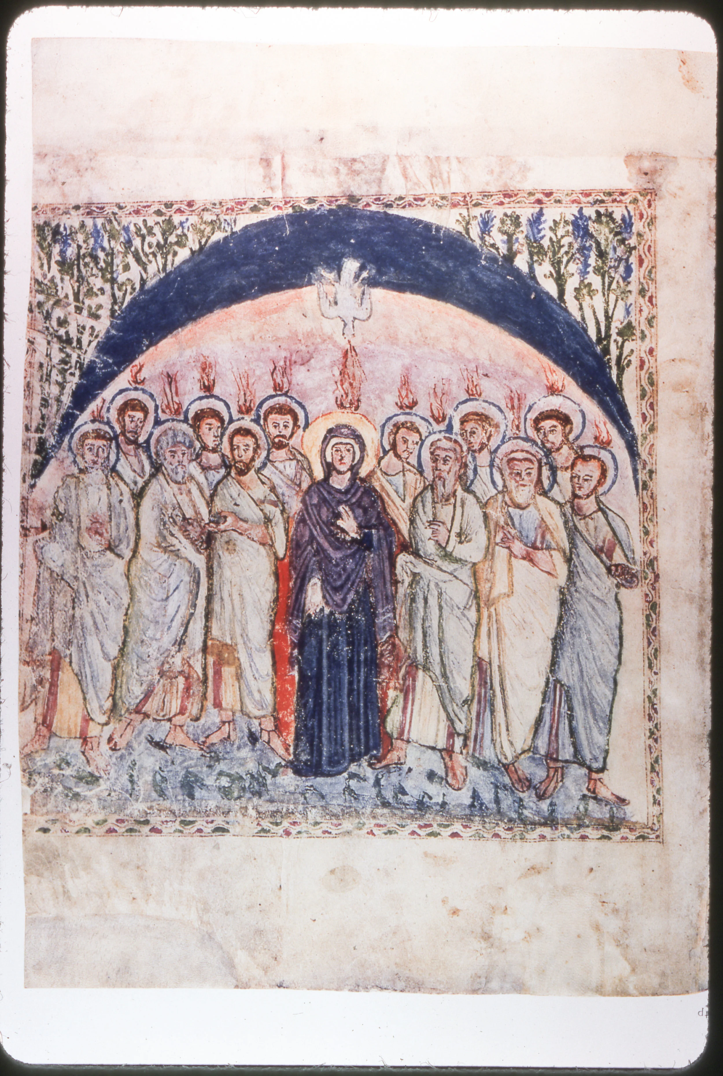 Mary and the Disciples at Pentecost | Rabbula Gospels, fol. 14b | Image credit: Everett Ferguson photo collection