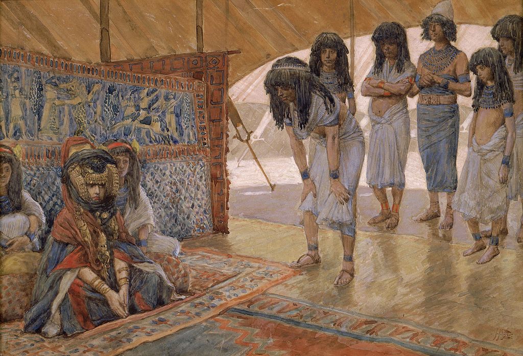 "Sarai Is Taken to Pharaoh's Palace" by James Tissot. The Jewish Museum of NYC. 