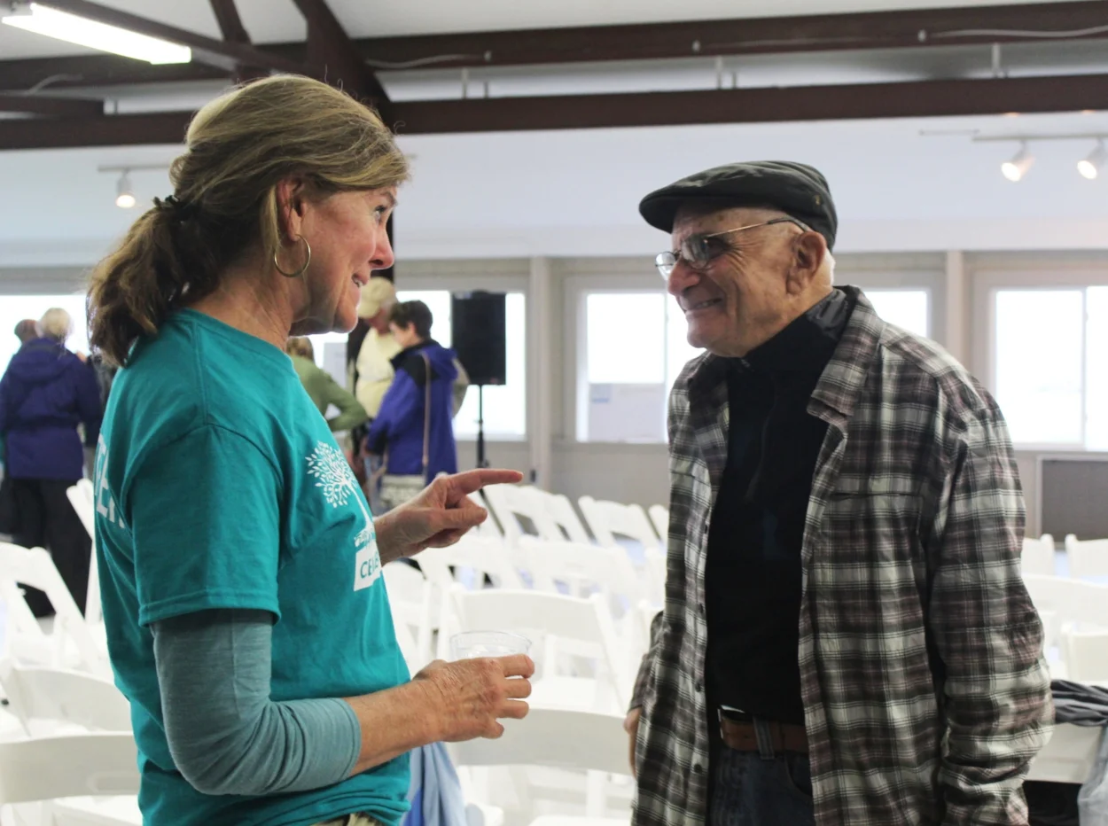 Master Watershed Steward Amy Clements with Dick Lahn at WSA’s 10th Anniversary Kickoff Celebration