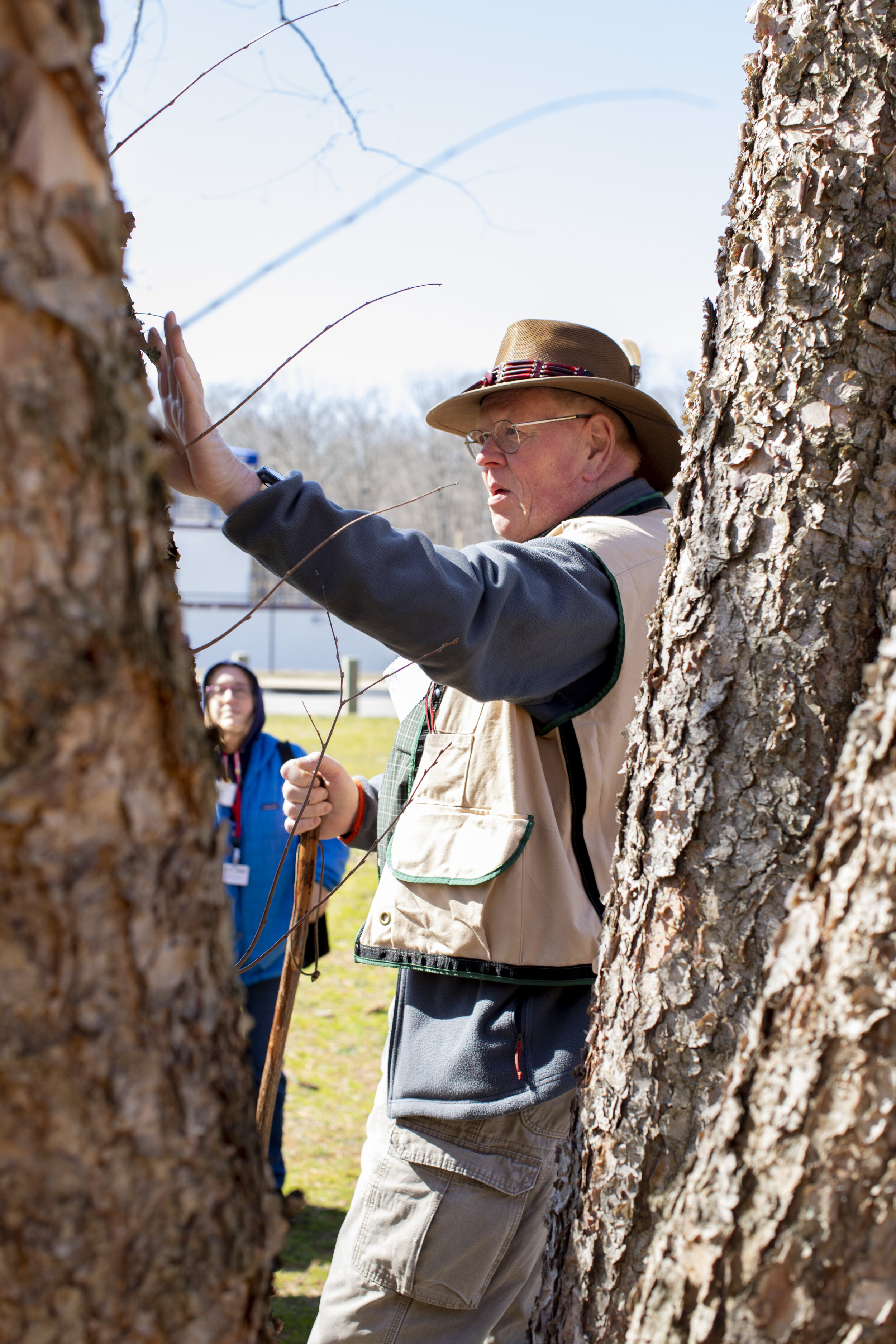 Bud leading a Tree ID walk at WSA’s annual conference