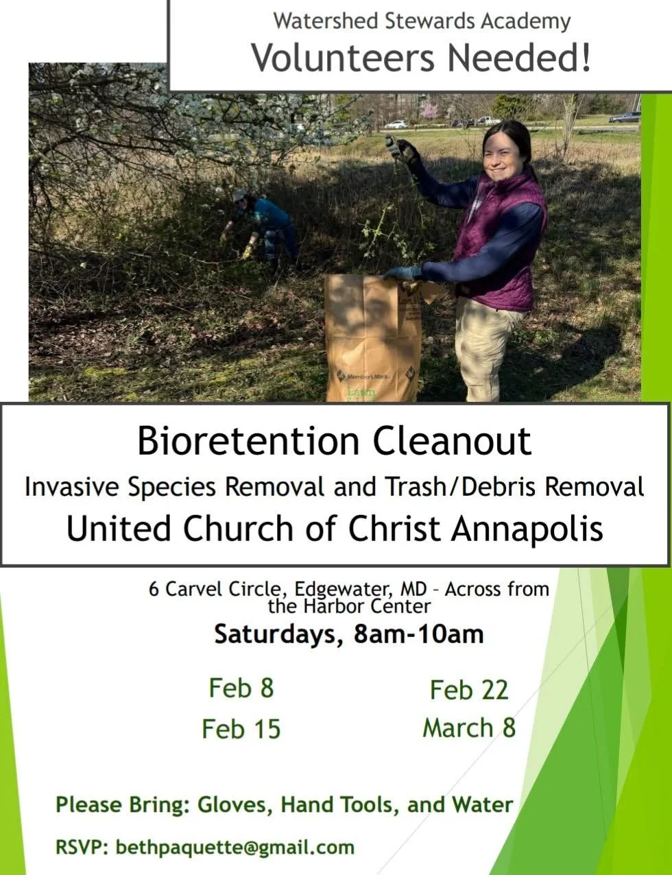 Bioretention Cleanout! Volunteers Needed