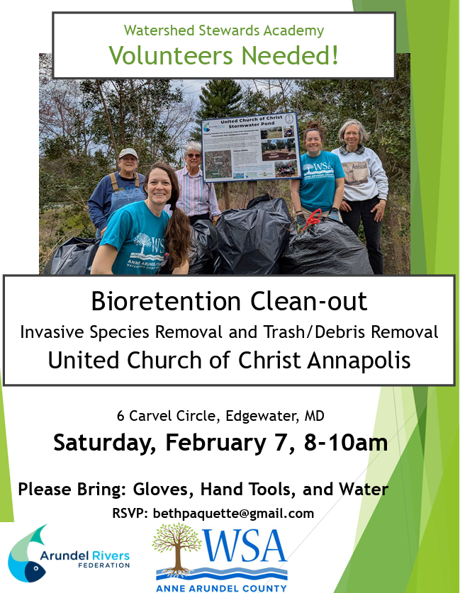 Bioretention Clean-out at United Church of Christ Annapolis