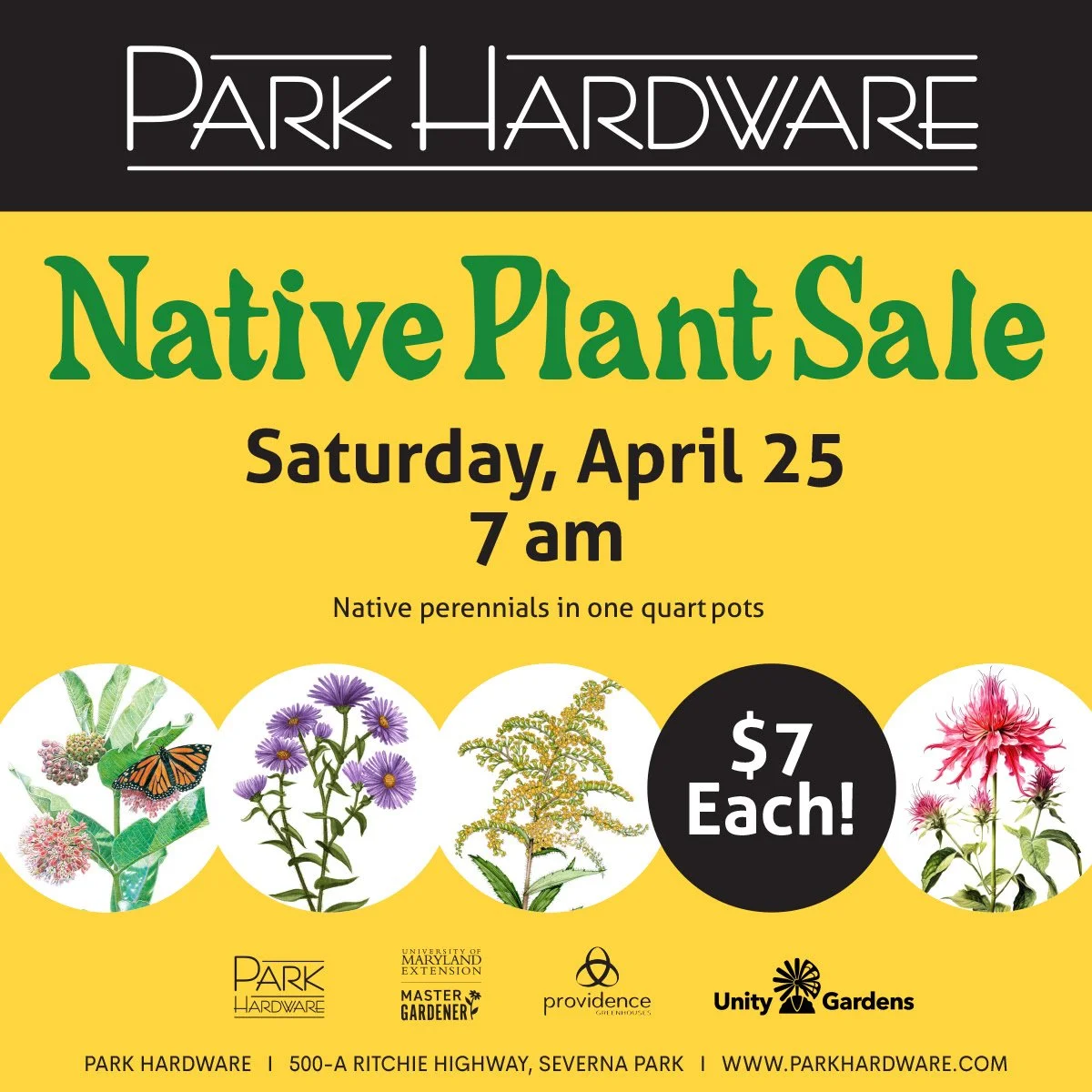 Park Hardware Native Plant Sale