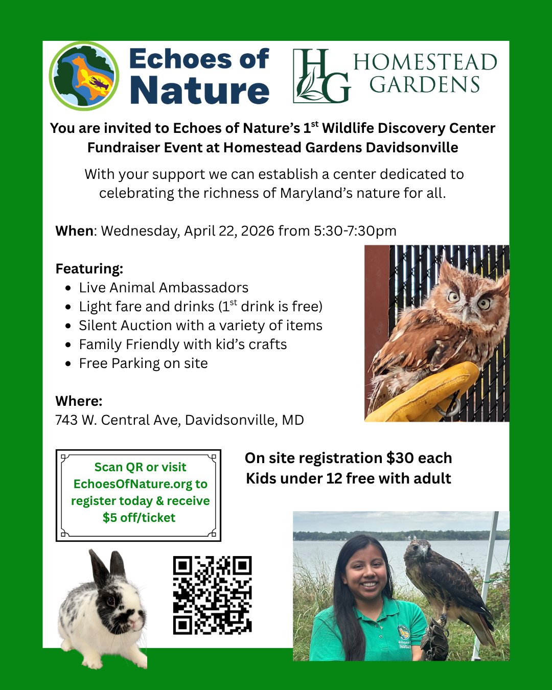 Echoes of Nature Fundraiser at Homestead Gardens