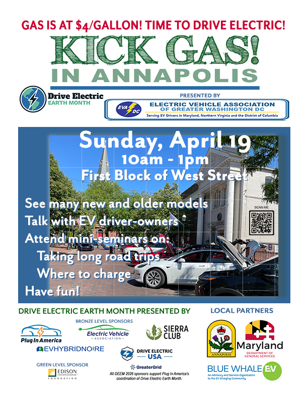 Drive Electric Earth Month - Kick Gas!