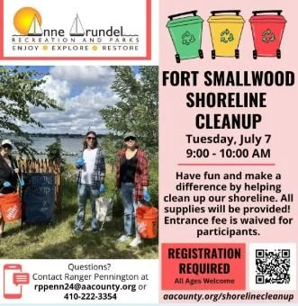Fort Smallwood Shoreline Cleanup