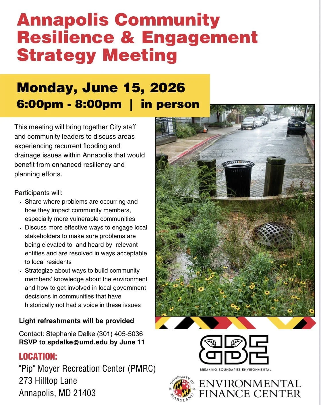 Annapolis Community Resilience &amp; Engagement Strategy Meeting