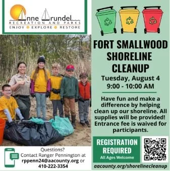 AACO Rec and Park | Fort Smallwood Shoreline Cleanup