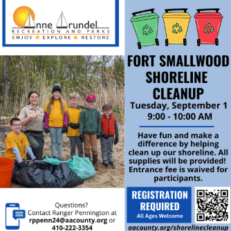 Fort Smallwood Shoreline Cleanup