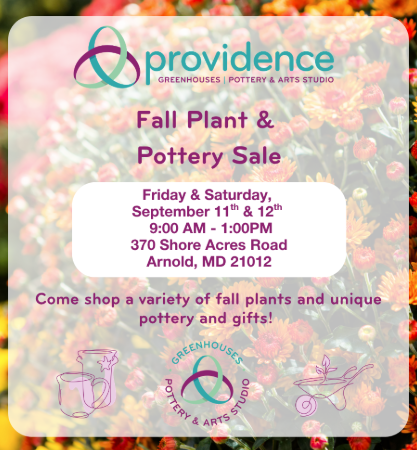 Fall Plant &amp; Pottery Sale | Providence Greenhouses, Pottery &amp; Arts Studio