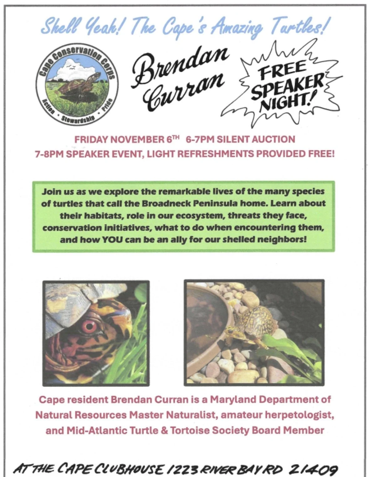 CCC Fall Speaker &amp; Silent Auction Event
