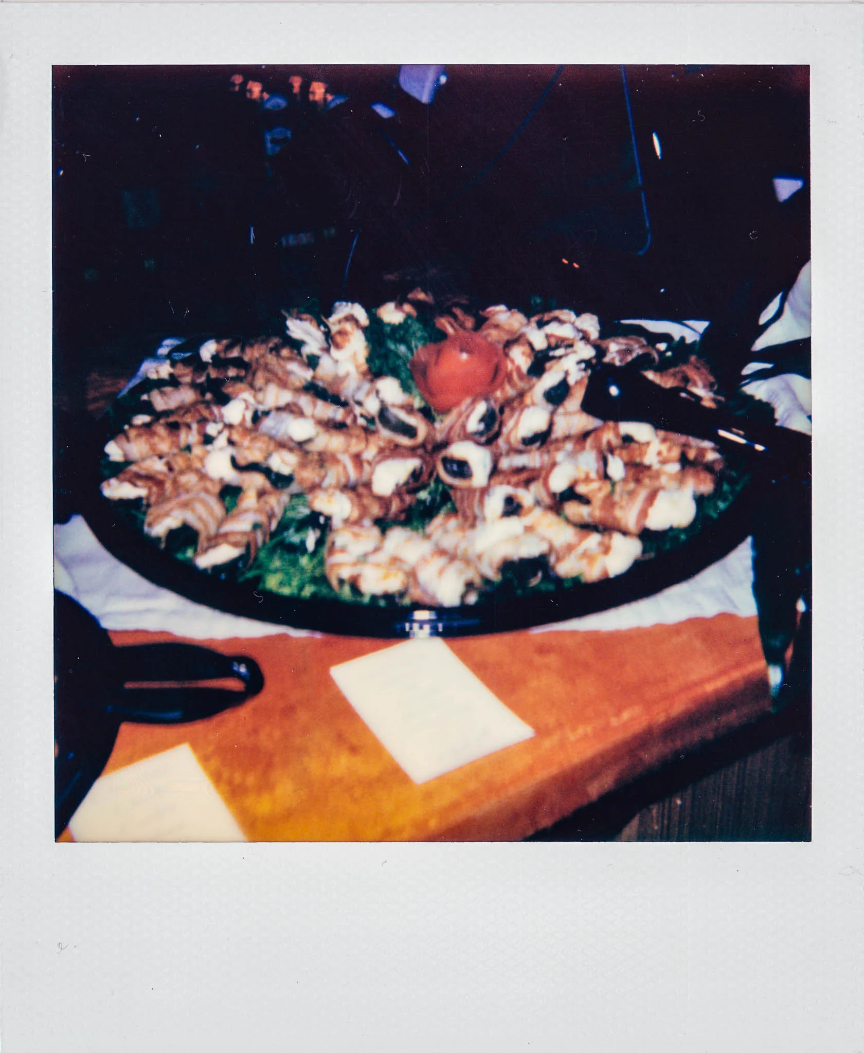 A Food Platter at Wallys Mills Avenue Liquors Opening Party.