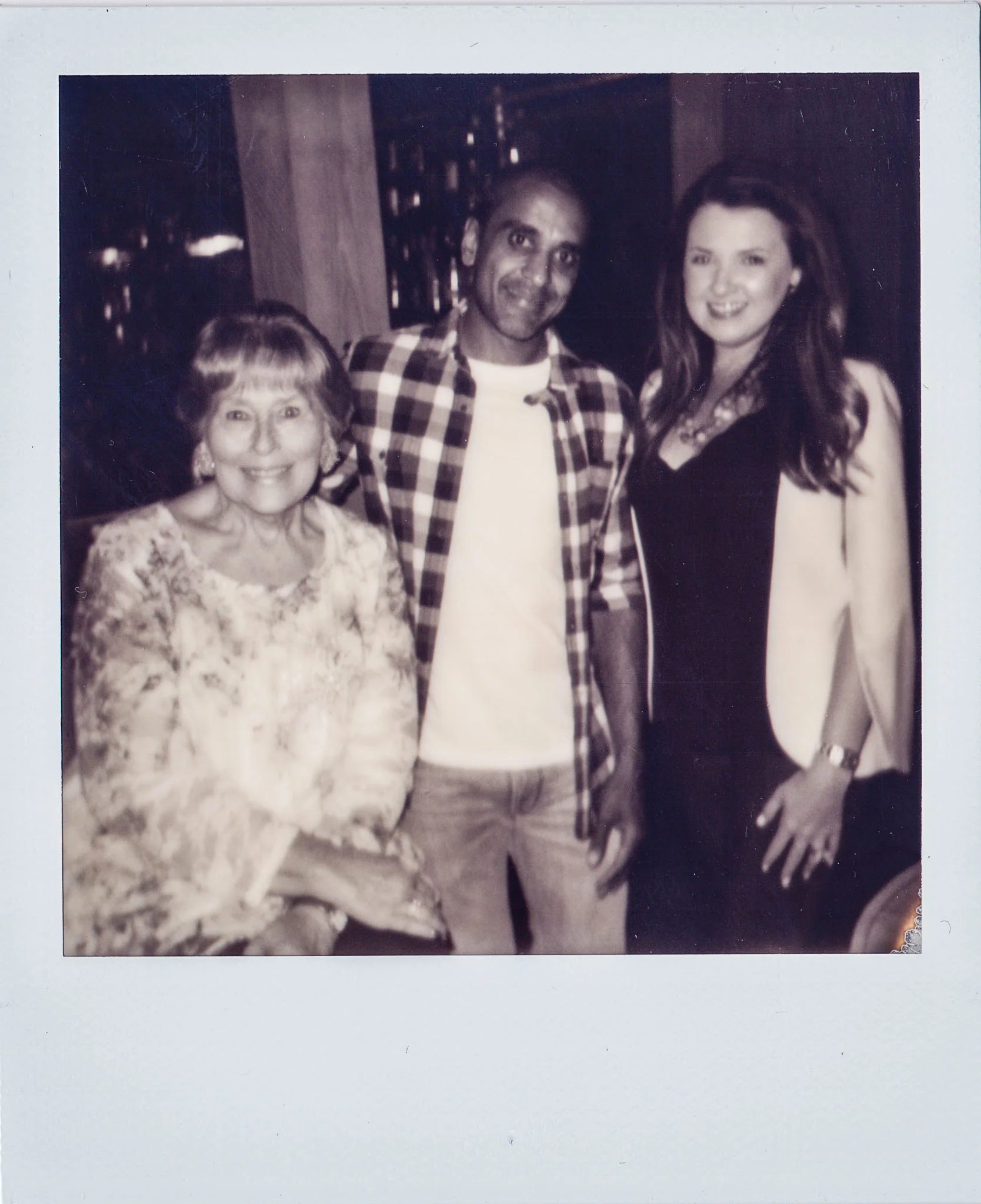 Linda Updike and Minesh Patel at Wallys Mills Avenue Liquors opening party.