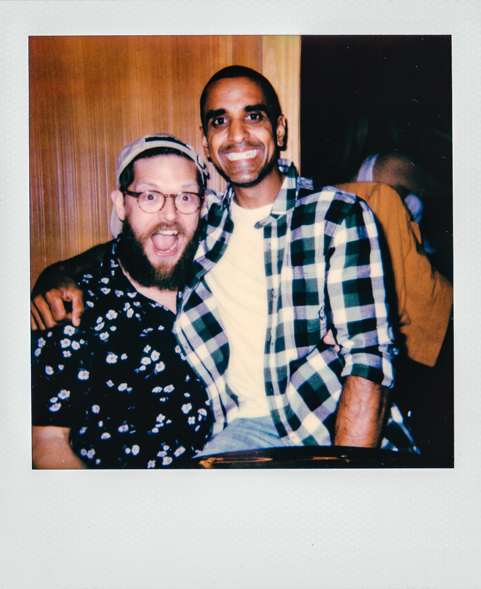 David Lawrence and Minesh Patel at Wallys Mills Avenue Liquors