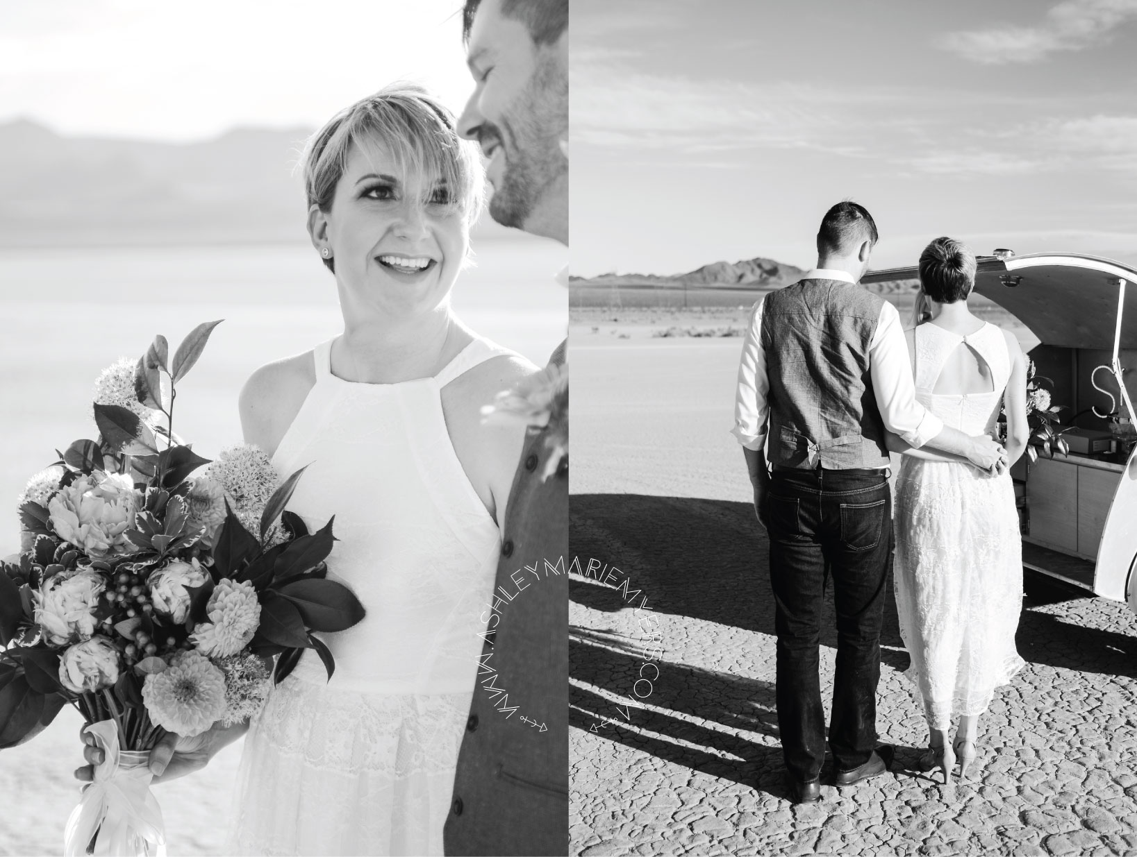 Las Vegas Desert wedding with Flora Pop Dry Lake Bed Wedding, 
