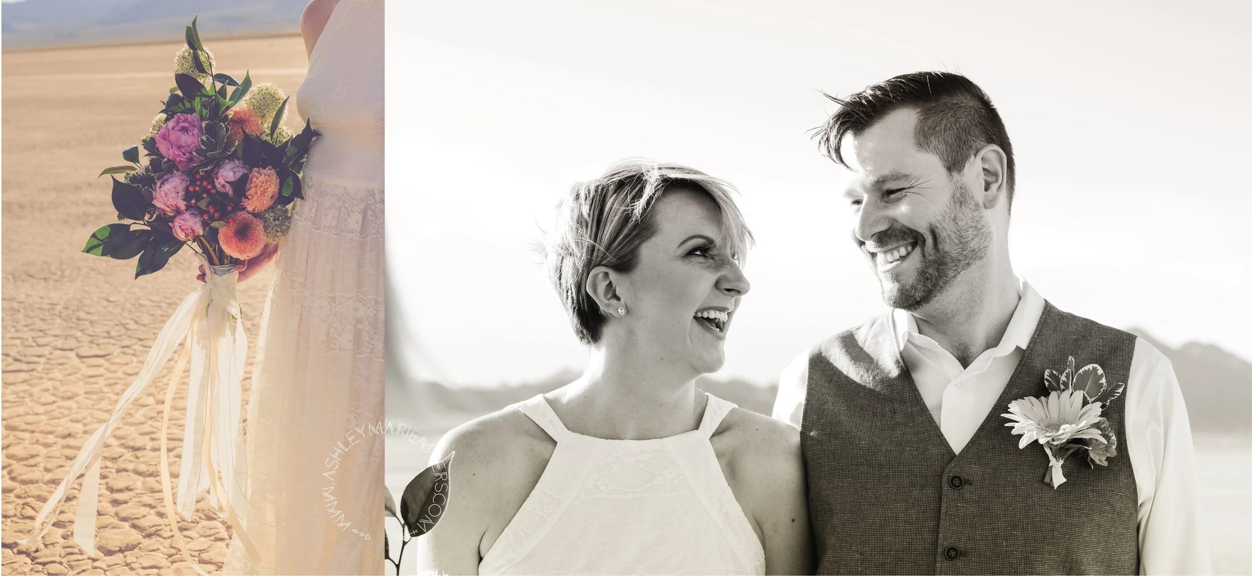 Las Vegas Desert wedding with Flora Pop Dry Lake Bed Wedding, 