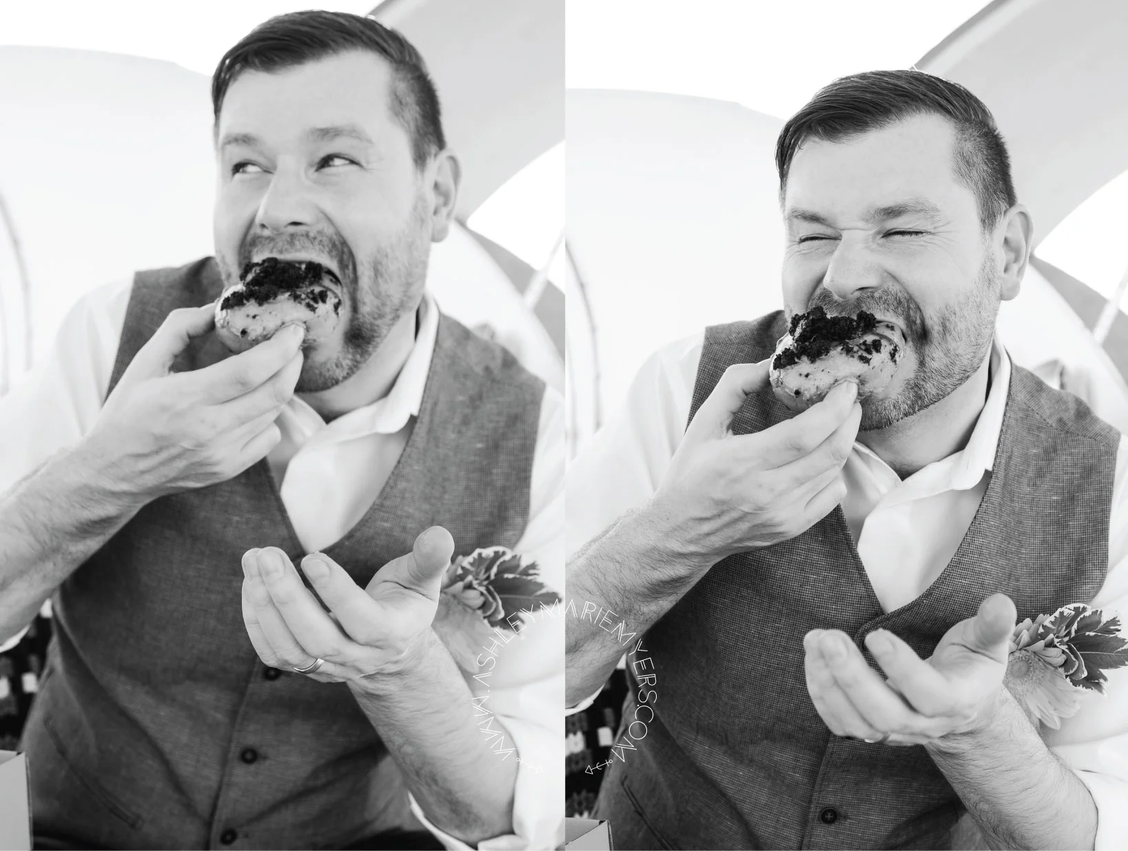 Las Vegas Desert wedding with Flora Pop Dry Lake Bed Wedding, Las Vegas downtown O Face Donuts