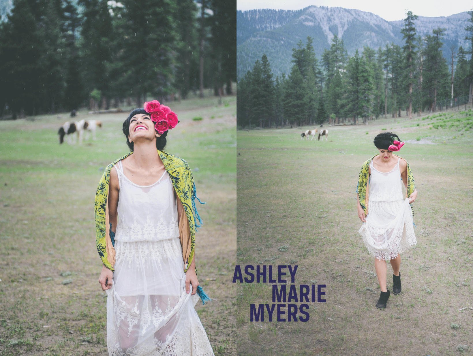 Flora Pop, Mount Charleston, Las Vegas, Frida Kahlo, wedding, bouquet, 