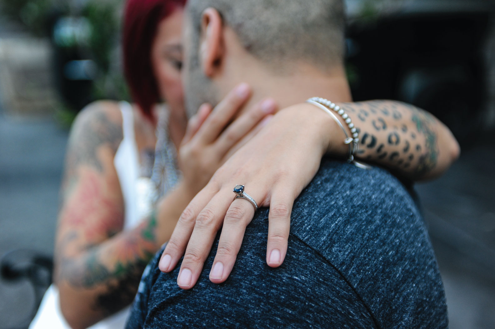 downtown engagement, rock'n roll bride, engagement session, photo shoot engagement, rock'n engagement, fun engagement session, 