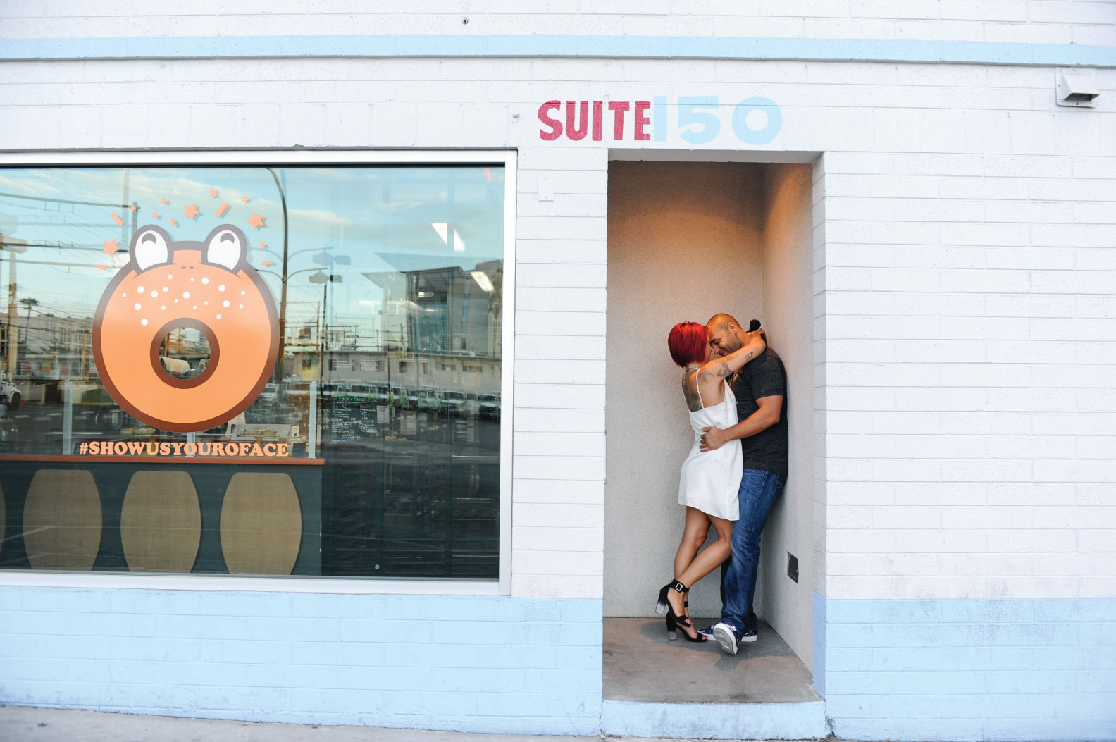 downtown engagement, rock'n roll bride, engagement session, photo shoot engagement, rock'n engagement, fun engagement session, 