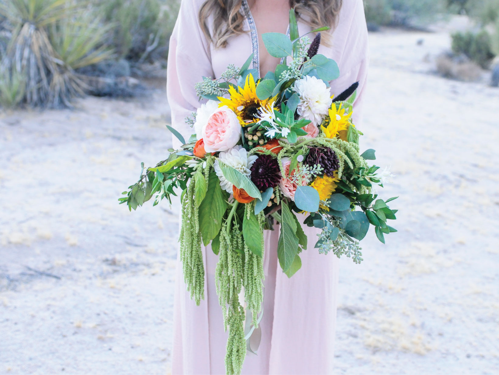 Joshua Tree Elopement, Joshua Tree Wedding, Joshua Tree, CA, Pink Wedding Dress, sunrise wedding, sunrise elopement, Flora Pop Elopement