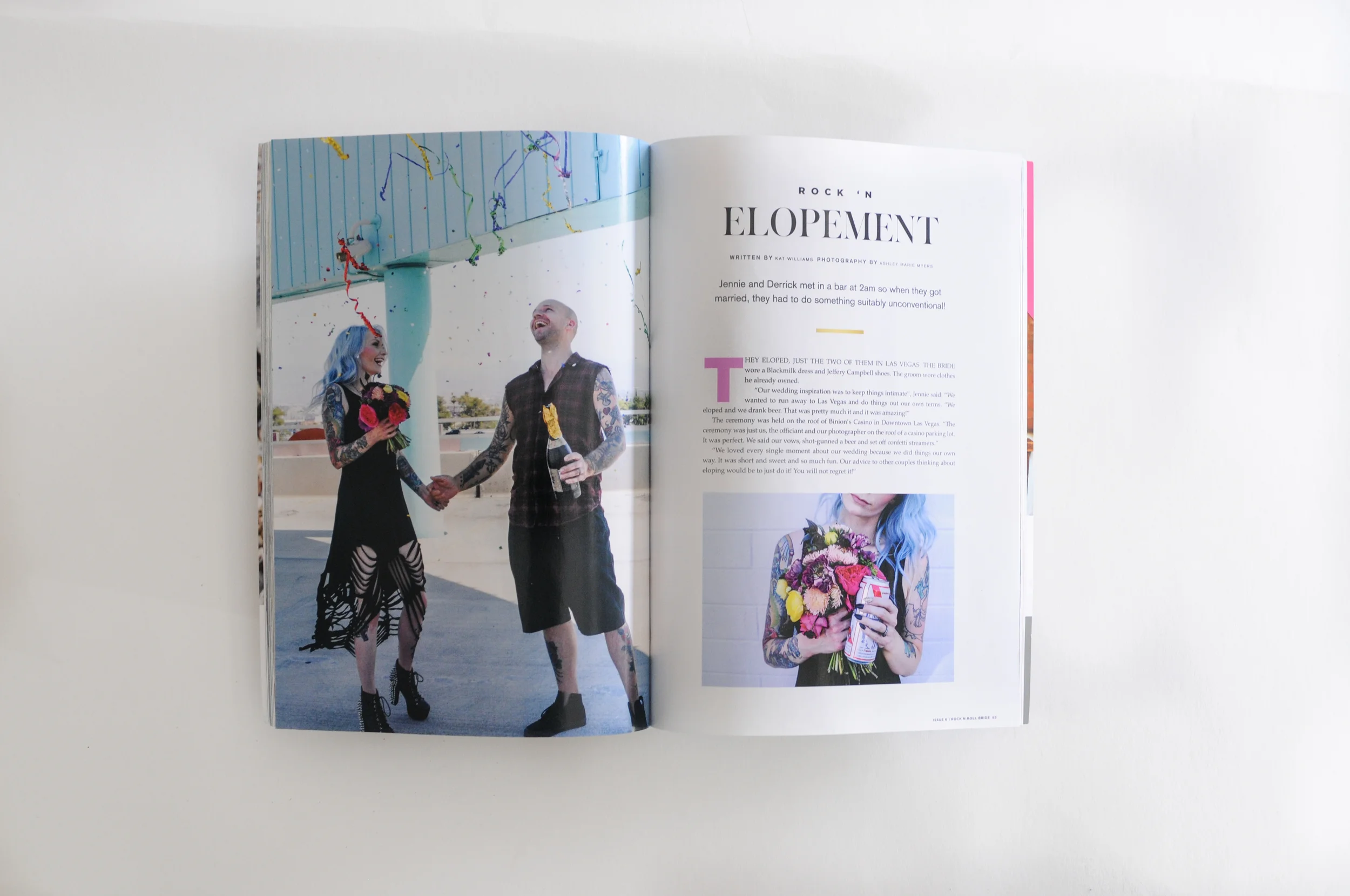 Rock'n Roll Bride Magazine Spread!