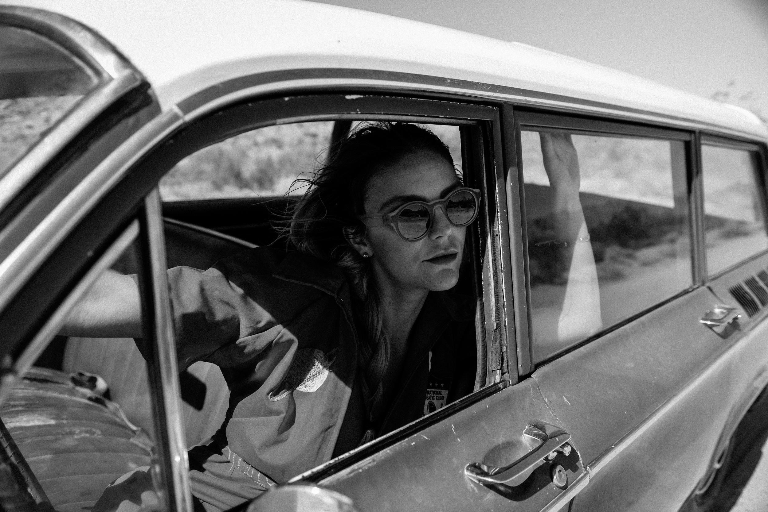 festival wear, vintage jumpsuit, red, festival outfit, ldv vintage, boho bunnie, joshua tree, desert vibes, ashley marie myers, festival gear, vintage outfits, vintage wear, boho, vintage car, red car,