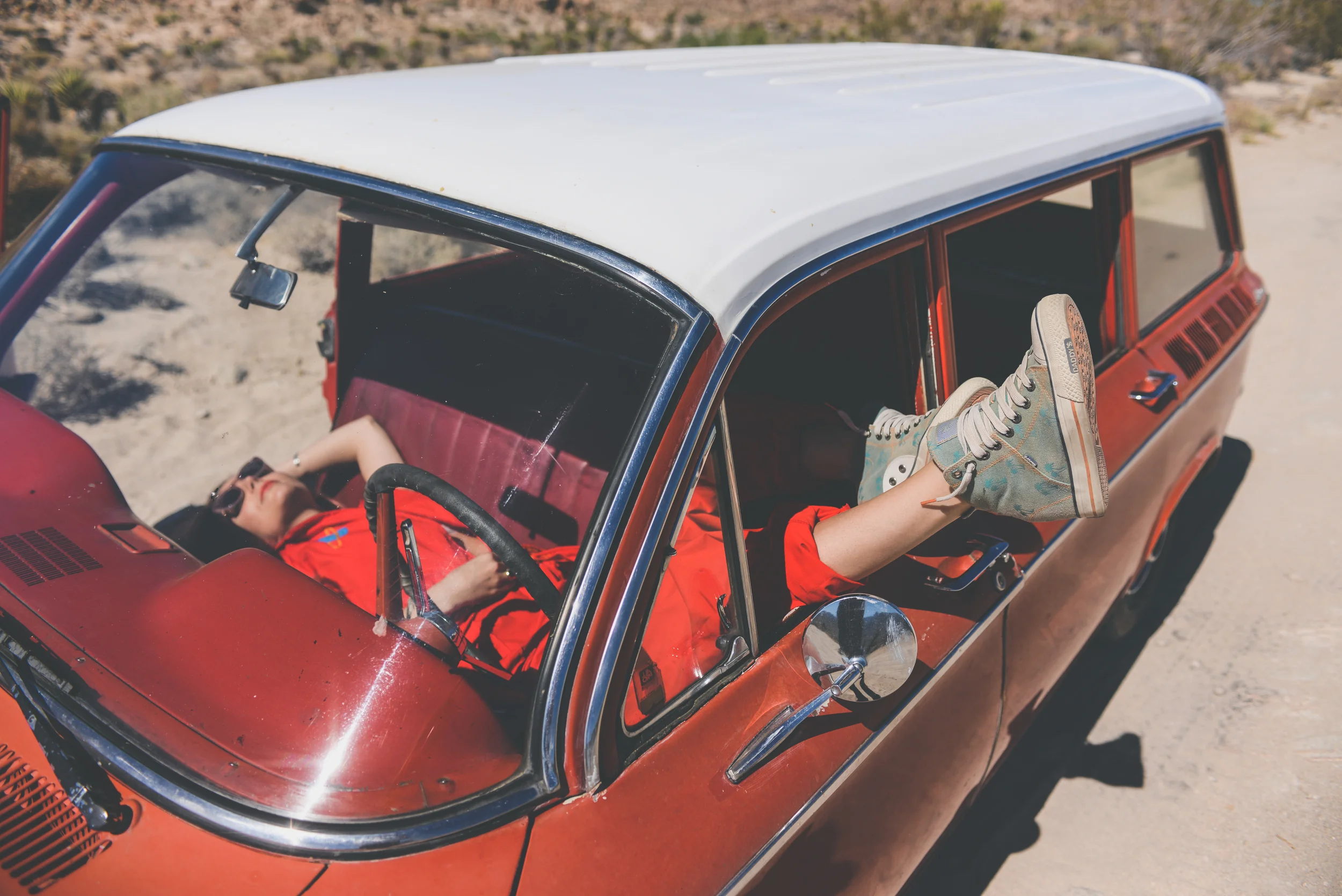 get in the car, we are headed to the beach! LDV Vintage w Boho Bunnie