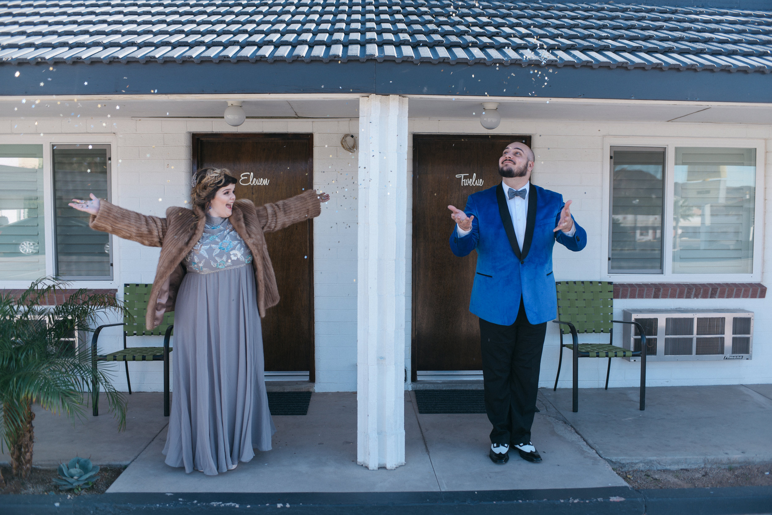 las vegas wedding, Elvis wedding, wedding las vegas, vintage wedding, vintage bride style, bridal style, fur wedding dress, vintage fur, desert wedding, 
