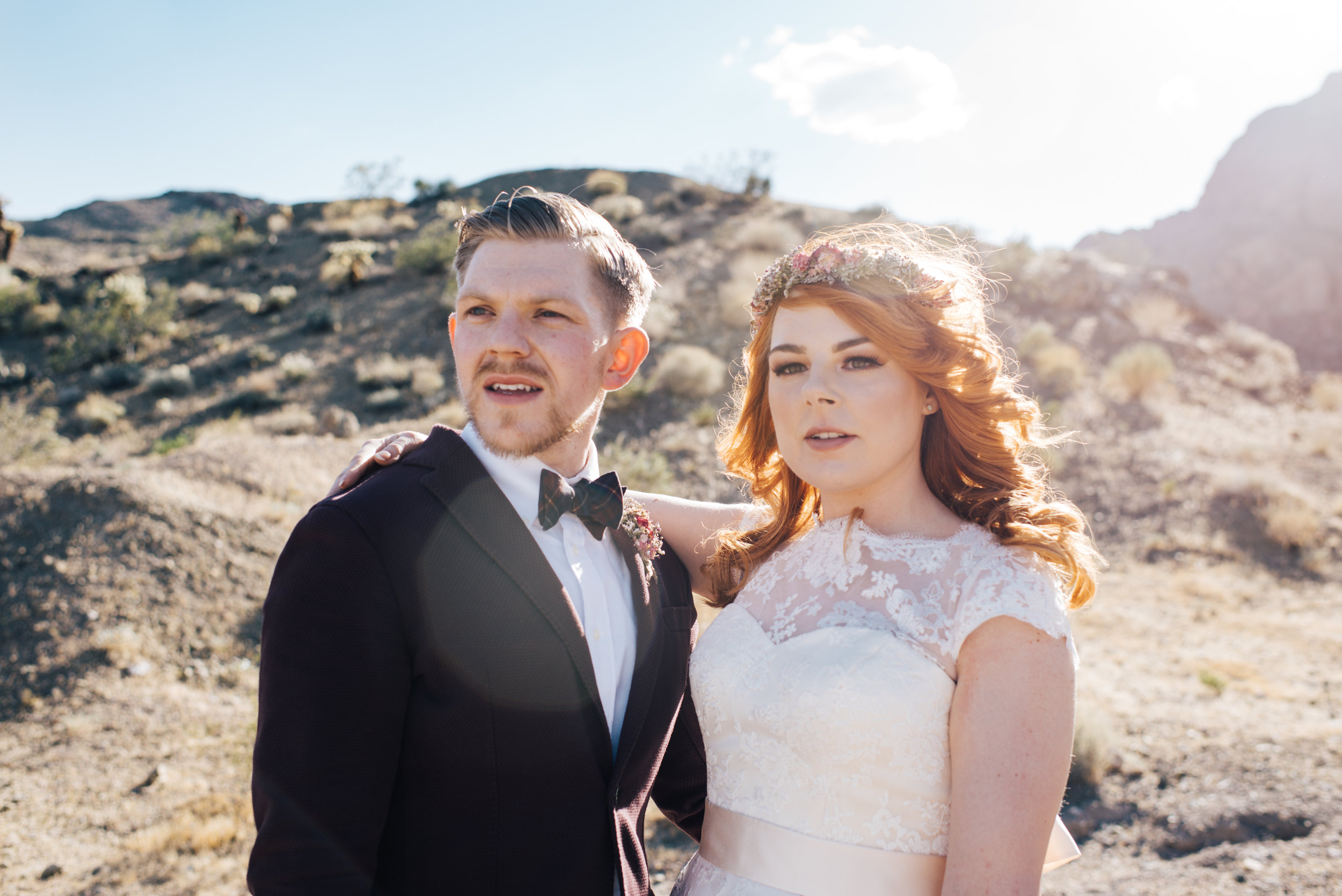 red head, ginger bride, vintage wedding, wedding las vegas, elopement las vegas, elopement, peachy keen union, red head bride, vintage bride, vintage car, tetra, yellow, desert wedding, summer wedding, las vegas, mojave desert, wedding inspiration, wed, i do, charming, las vegas elopement, elope, elopement photographer